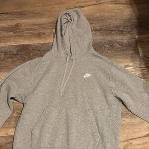 Nike Men's Light Gray Hoodie
